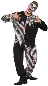 Boland Bloody clown kostuum unisex zwart/wit maat 58/60 (XXL)