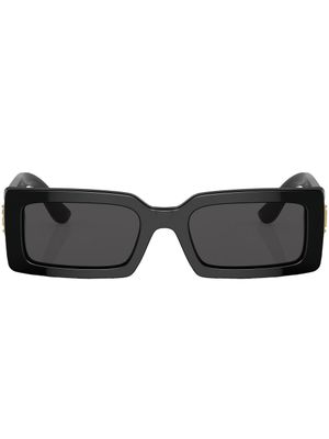 Dolce & Gabbana Eyewear lunettes de soleil à monture rectangulaire - Noir