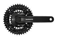 Shimano crankstel tourney cg triple 24-34-42 175mm zw. -4mm