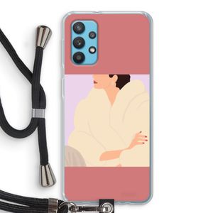 Cosy: Samsung Galaxy A32 4G Transparant Hoesje met koord