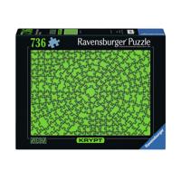 Ravensburger legpuzzel krypt neon green, 736st.