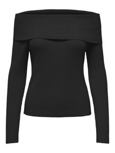 Only Onlkatia Ls Off Shoulder Knt Noos Trui Black