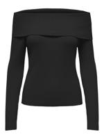 Only Onlkatia Ls Off Shoulder Knt Noos Trui Black