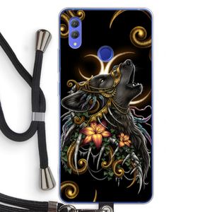 Huilende Wolf: Honor Note 10 Transparant Hoesje met koord