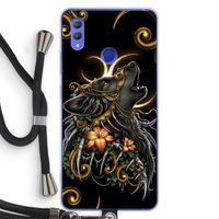 Huilende Wolf: Honor Note 10 Transparant Hoesje met koord