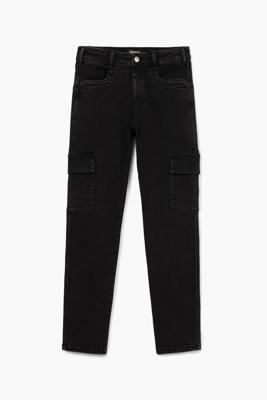 Rechte cargobroek - BLACK - 44