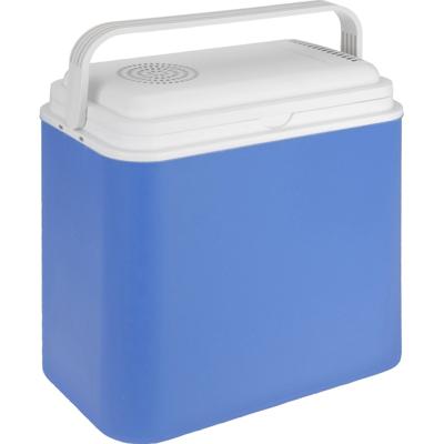 Elektrische koelbox - blauw - 24 liter - 12 volt - kunststof - auto koelboxen