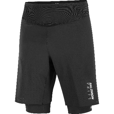 Salomon S/lab ultra 2in1 short heren - ZWART - Heren