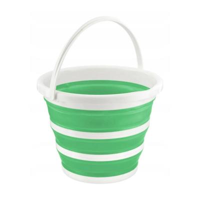 Benson Opvouwbaar emmer - groen - kunststof - 5L - camping - afwasteil