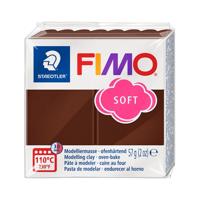 Boetseerklei fimo soft 57 g choco