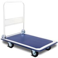 300kg Opvouwbare Steekwagen Transportwagen Steekwagen Transportwagen 90 x 60 cm Opvouwbare Steekwagen met Antisliplaag