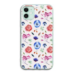 Bloemetjes: iPhone 11 Transparant Hoesje
