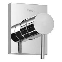 Douchekraan Tres Max | Inbouw | Mengkraan | Excl.Inbouwdeel | 2-weg | Rond | Chroom