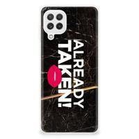 Samsung Galaxy A22 4G | M22 | Siliconen hoesje | met naam Already Taken Black