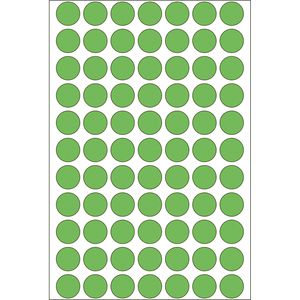 HERMA Universele etiketten/Kleur punten ø 13mm groen voor handmatige opschriften 2464 St.