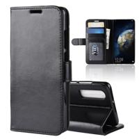 R64 Textuur enkele vouw horizontale Flip lederen Case voor Huawei P30 met houder & kaartsleuven & portemonnee (zwart)