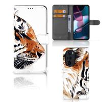 Hoesje Motorola Edge 30 Pro Watercolor Tiger Hoesje Motorola Edge 30 Pro Watercolor Tiger