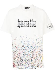 Haculla t-shirt à effet taches de peinture - Blanc
