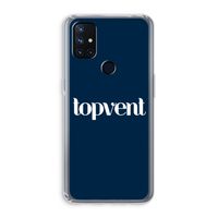 Topvent Navy: OnePlus Nord N10 5G Transparant Hoesje