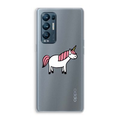 Eenhoorn: Oppo Find X3 Neo Transparant Hoesje
