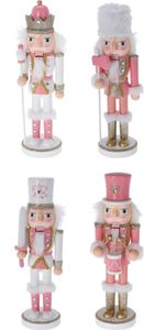 Nutcracker 25 cm 4ass Wt/Pink - Nampook