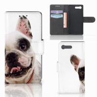 Sony Xperia X Compact | Telefoonhoesje | Met pasjeshouder | Franse Bulldog