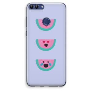 Smiley watermeloen: Huawei P Smart (2018) Transparant Hoesje