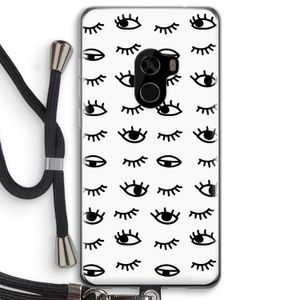 Eye pattern #2: Xiaomi Mi Mix 2 Transparant Hoesje met koord