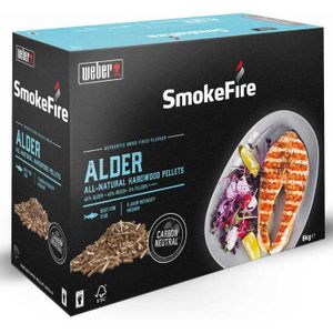 Weber SmokeFire Natuurlijke hardhout pellets - Alder brandstof 8 kg