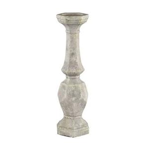 PTMD Jenny Grey cement candle holder round high