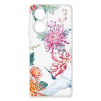 OPPO A58 4G | TPU Hoesje | Bird Flowers