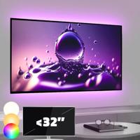 Tv backlight set met 2 RGBWW ledstrips voor tv's