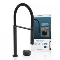 Schutte AQUADOT Digitale keukenkraan met smart control | RVS look | Zwart | Met soft-touch slang - 99556