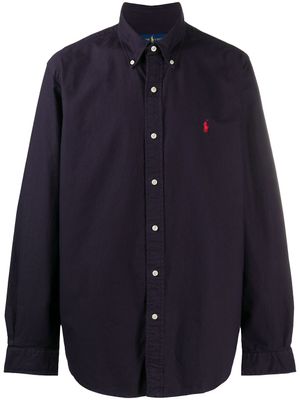 Polo Ralph Lauren chemise à logo brodé - Bleu