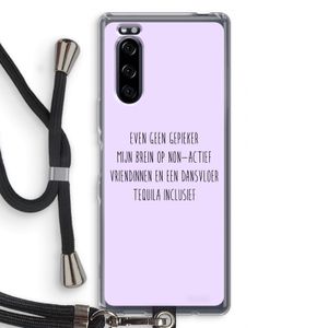 Tequila: Sony Xperia 5 Transparant Hoesje met koord
