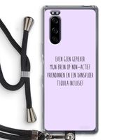 Tequila: Sony Xperia 5 Transparant Hoesje met koord