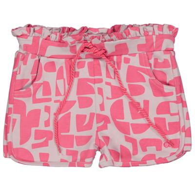 Quapi Zomer broek meisjes - paars - AOP grafisch - Florence