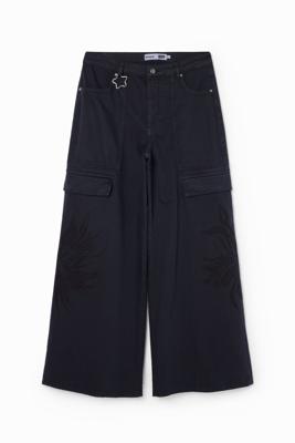 Cargobroek tribal bloemen Collina Strada - BLACK - S