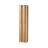 Kolomkast BWS Benthe 2 Deuren Greeploos Soft Close 35x160x35 cm Licht Eiken