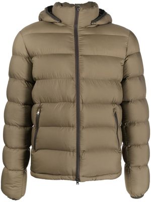 Herno doudoune zippée à capuche - Vert