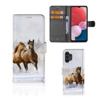 Samsung Galaxy A13 (4G) | Telefoonhoesje | Met pasjeshouder | Paarden