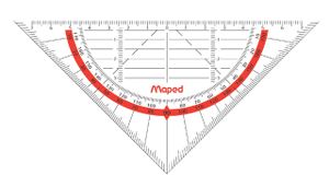 Geodriehoek Maped 028600 160mm flexibel transparant