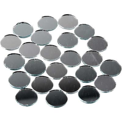 Creativ Company Spiegel mozaiek tegels, ronde, d 18 mm, dikte 2 mm, 400 stuk/ 1 doos