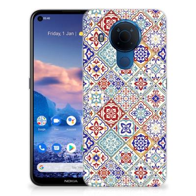 Nokia 5.4 | TPU | Siliconen hoesje | Tiles Color Nokia 5.4 | TPU | Siliconen hoesje | Tiles Color