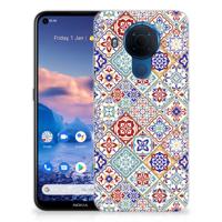 Nokia 5.4 | TPU | Siliconen hoesje | Tiles Color