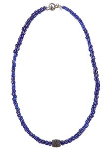 Catherine Michiels collier de perles - Bleu