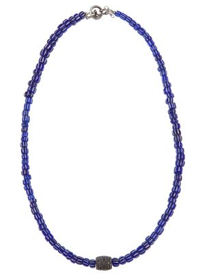 Catherine Michiels collier de perles - Bleu