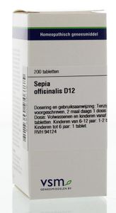 VSM Sepia officinalis D12 (200 tab)