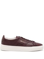 Santoni logo-print low-top sneakers - Rouge