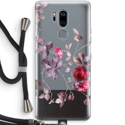 Mooie bloemen: LG G7 Thinq Transparant Hoesje met koord